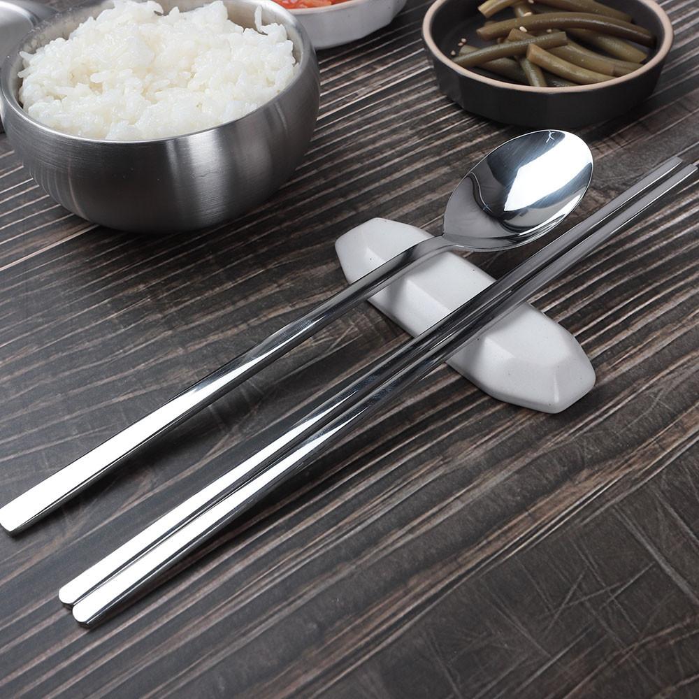 스텐 민자 수저 숟가락 젓가락 1벌 STS430 omg 세트