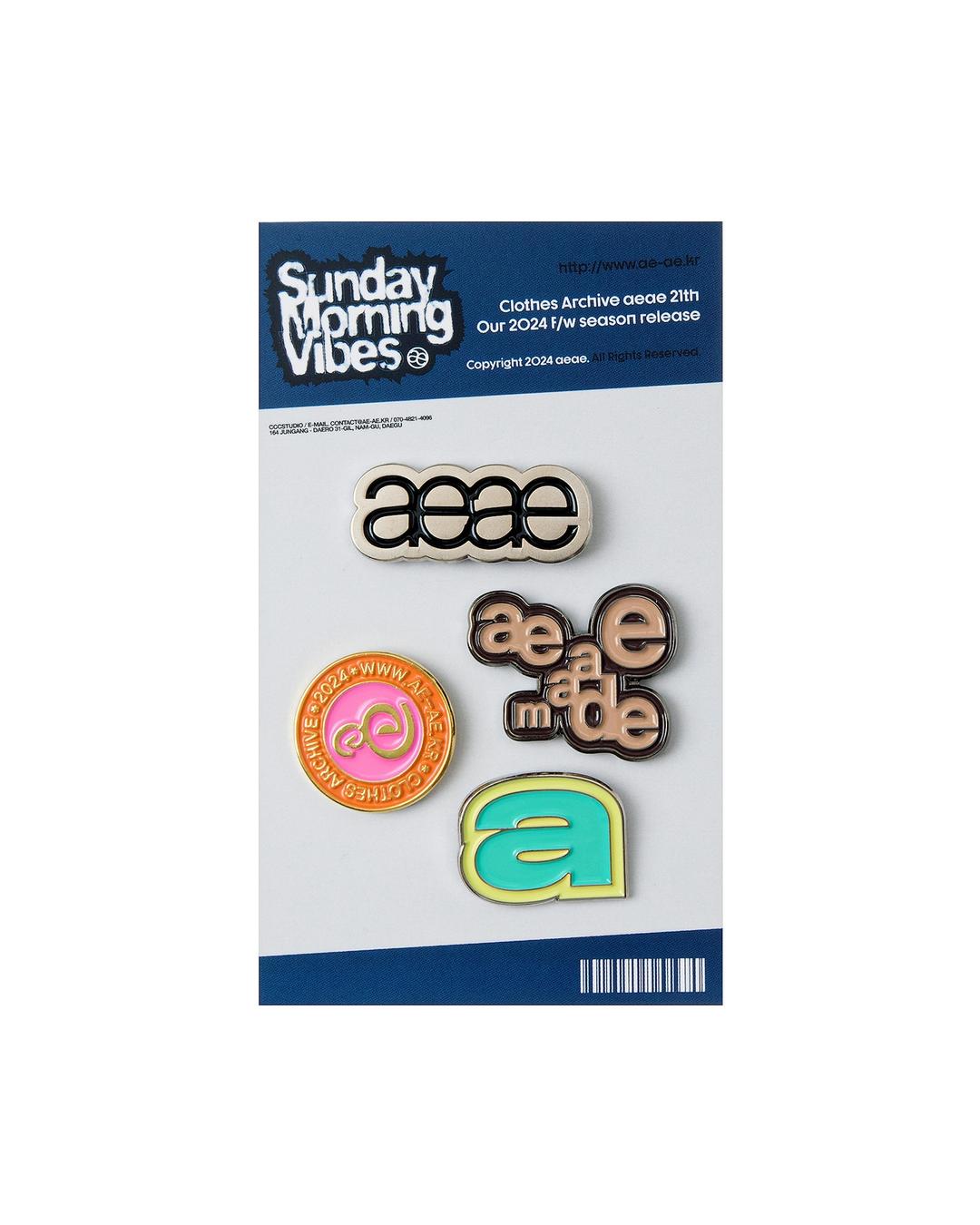 AEAE LOGO PIN SET [MULTI]