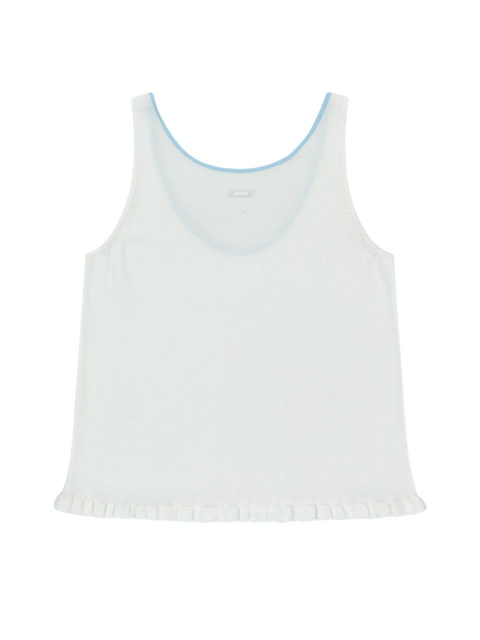 Frill Sleeveless (White)