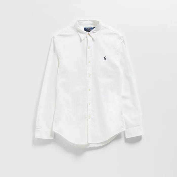 슬림핏 가먼트 다이 옥스포드 셔츠 (WHITE)