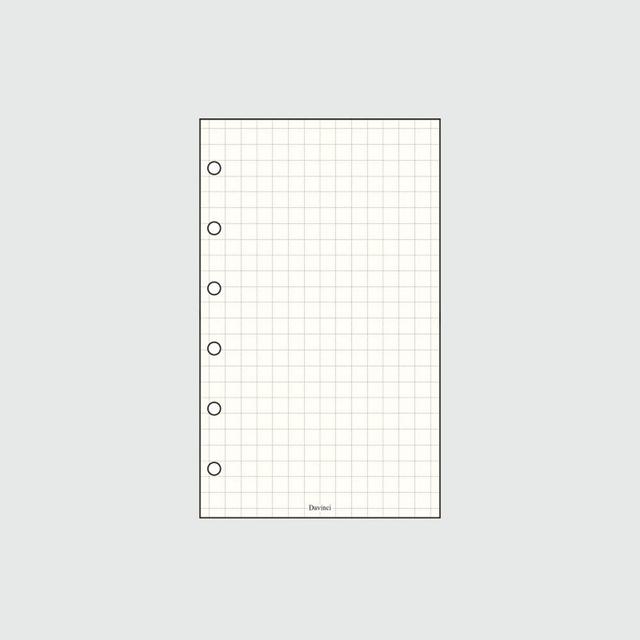 A7 6공 다이어리 모눈 방안 리필