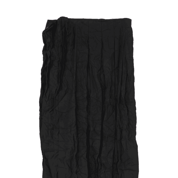 [예약발송] Paper Wool Offbeat Pleats Skirt - Black