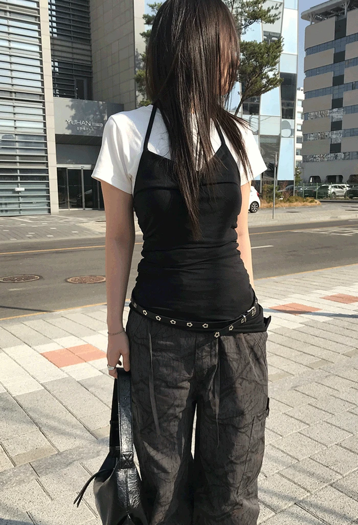 언발 홀터 나시