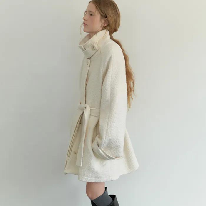 Ounce half wool coat (ivory)
