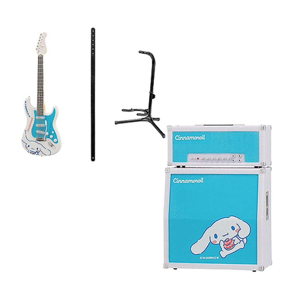 일본 산리오캐릭터즈 ROCK MONO 시나모롤(엠프포함) 기타 미니어처