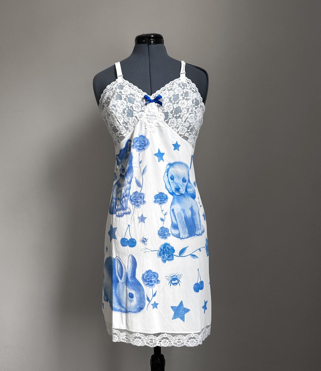 animal sketch dress (L)