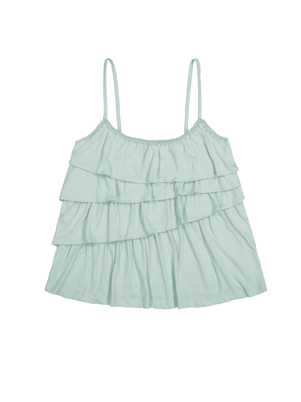 UNBALANCED FRILL CAMI MINT
