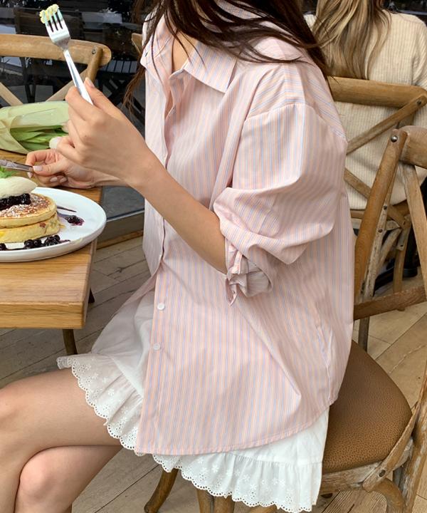 리얼코코 [단독] [3만장돌파🏆/made] 메이킹 스트라이프 셔츠