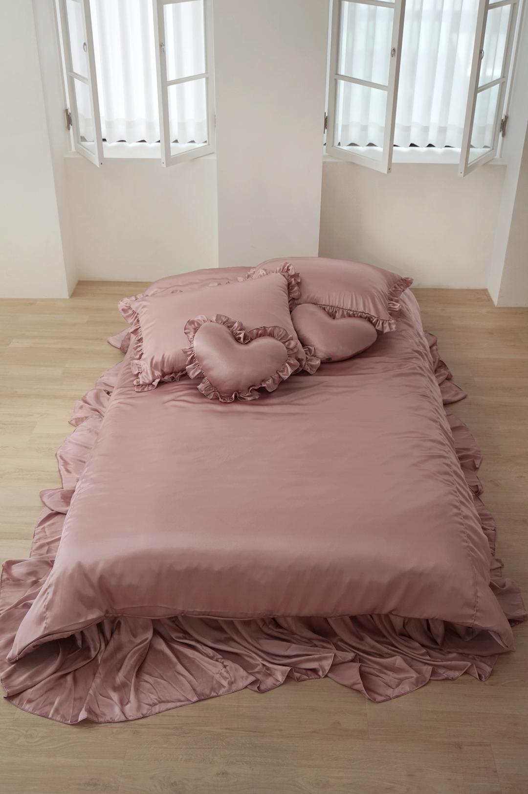 Rouge Pink Satin 이불커버