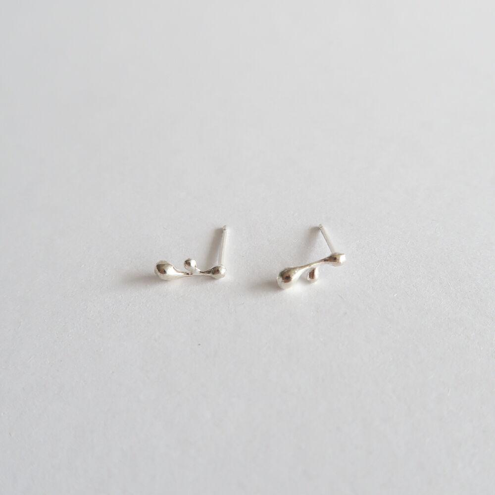 silver 925 Water drop earring