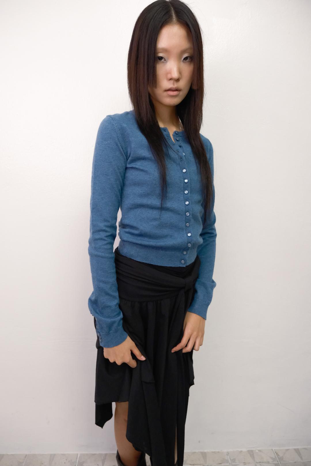 Eternal Heart Mini Cardigan *Bokashi Blue