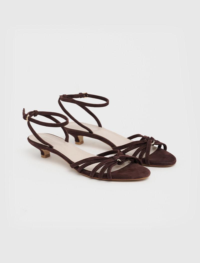 [PIETON X LEA] COMO vintage strap sandals_bordeaux