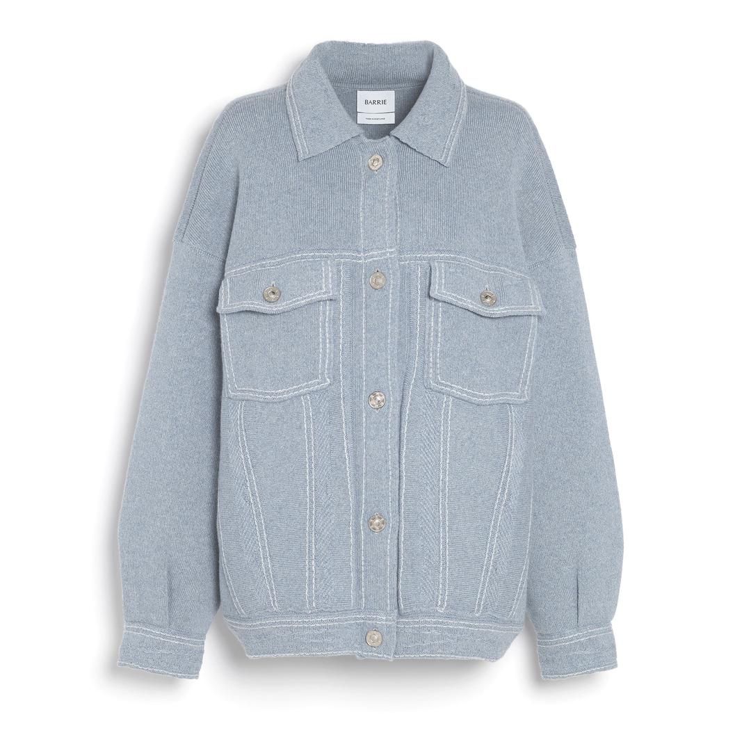 Veste Denim oversize en cachemire et coton - blue / XS/S
