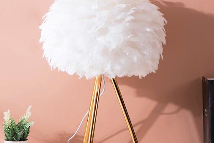 SW 피더 깃털 스탠드 무드등 소형 인테리어 조명 안방 거실 3color