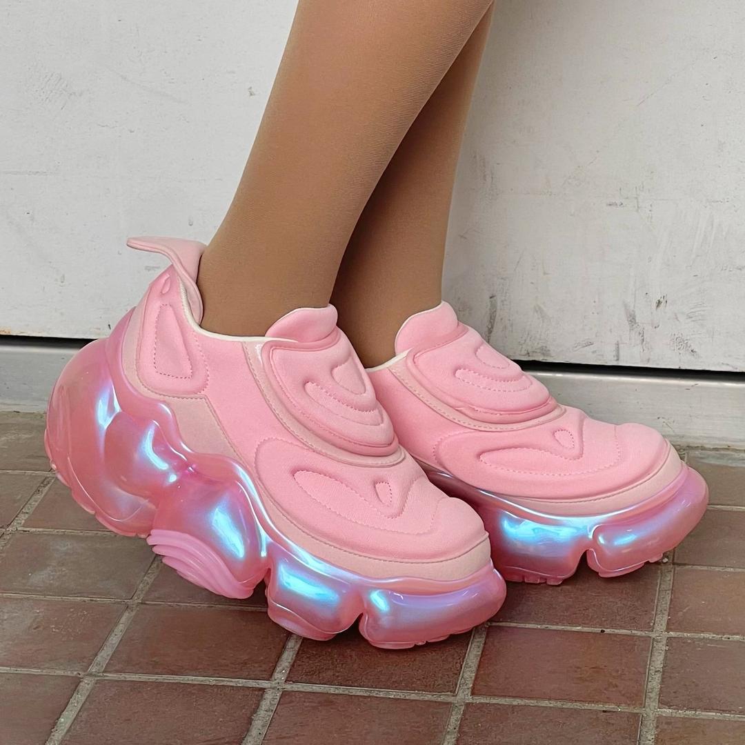 【SHEEP LIMITED】 MOOPIE NAZCA / ICHIGO SHERBET / PINK AURORA / スニーカー - ICHIGO SHERBET / PINK AURORA_1514 / 36(22cm)