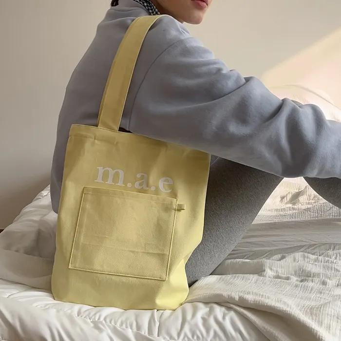 m.a.e Our logo Bag _ Lemon Yellow