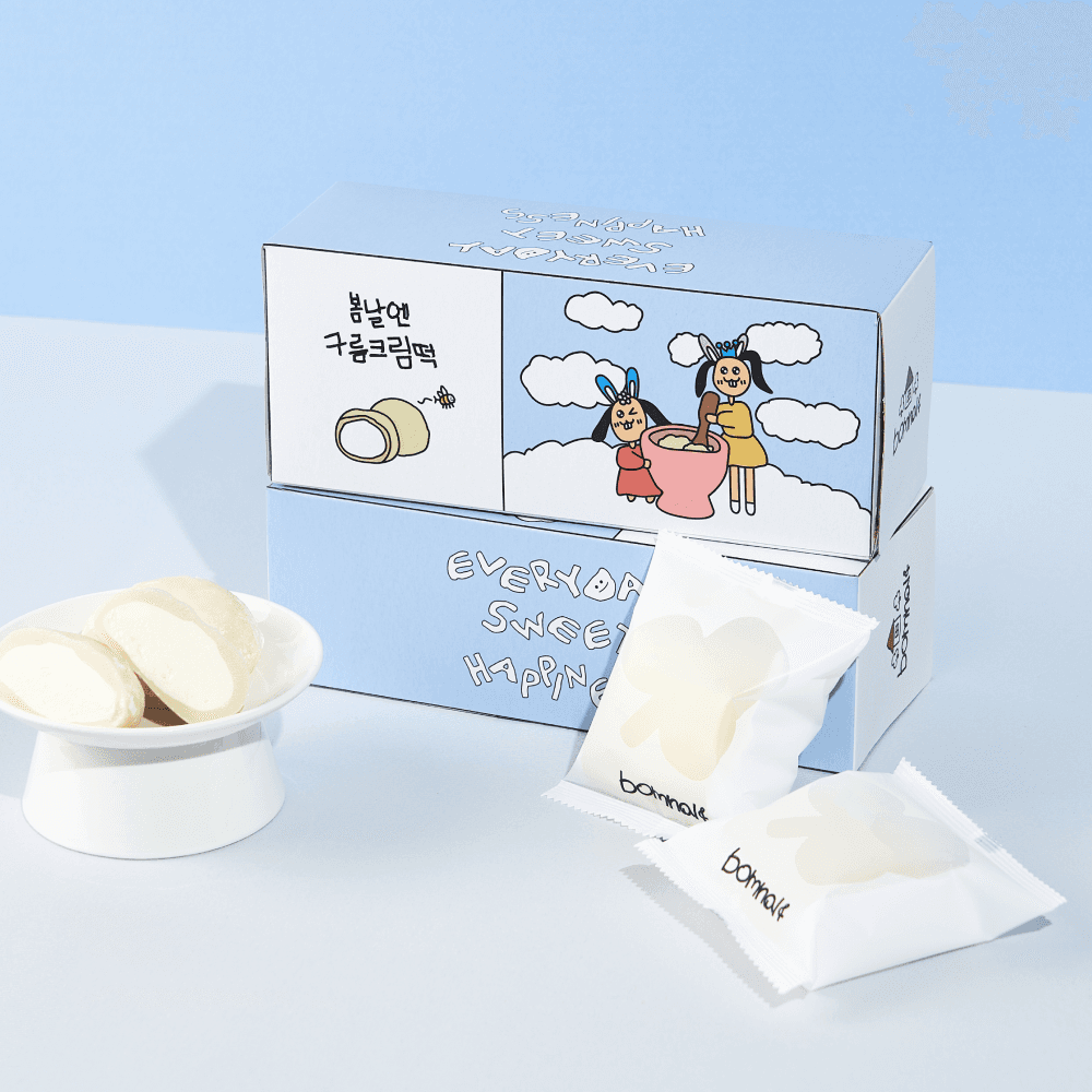 여수언니 봄날엔 구름크림떡 (60 g x 6개입, 총 360 g)