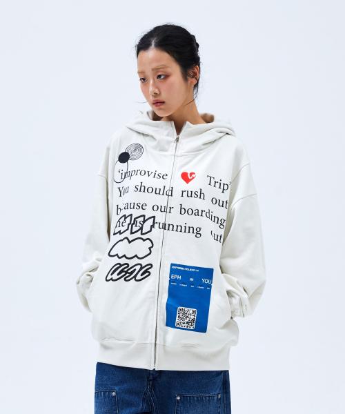 트래블 패스 후드집업_오프화이트