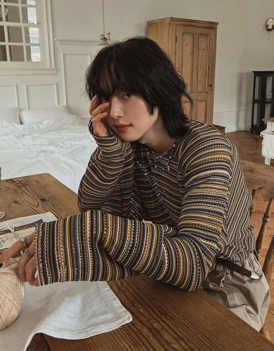 인디 보헤미안 시스루 니트 (2 color)