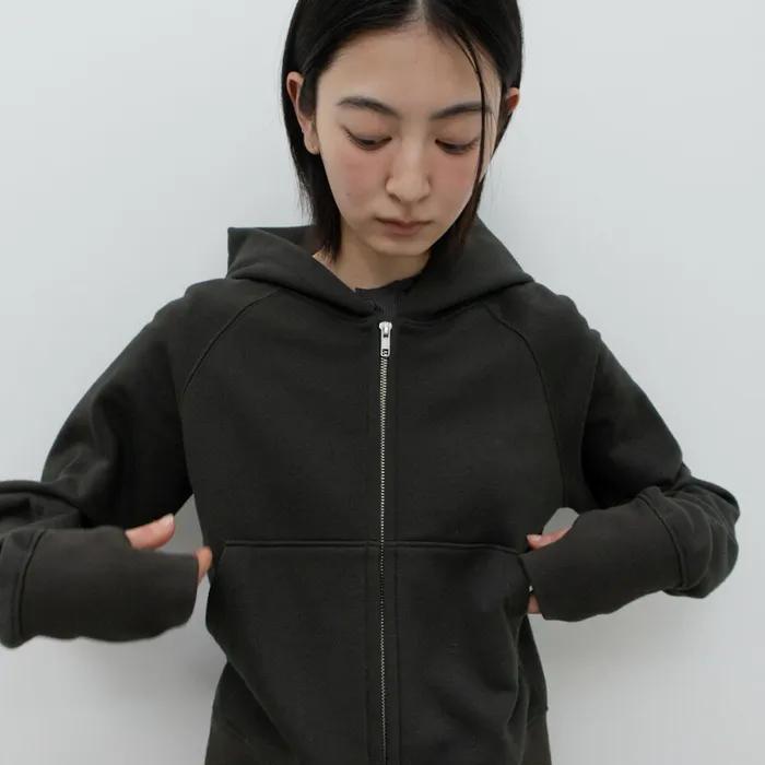 90S HOOD ZIP-UP / KHAKI GREY