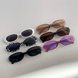 키치 하이틴 커트코베인 레트로 타원형 선글라스 힙한 인싸 얇은 선글라스 6colors