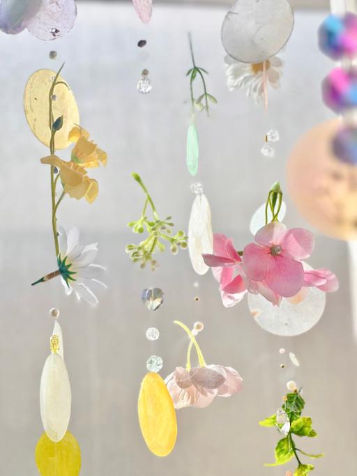 🌼💖🌿랜덤 크리스탈 자개 꽃줄기 썬캐쳐💐✨🌼