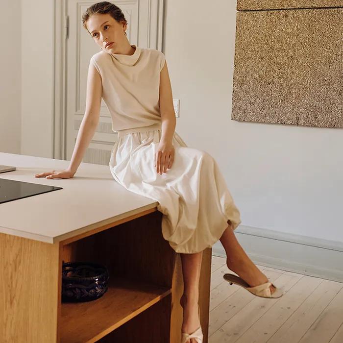 Violette Skirt Eggshell