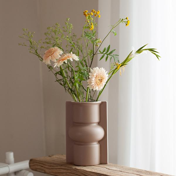 HKliving - 모카 세라믹 화병 H20 cm