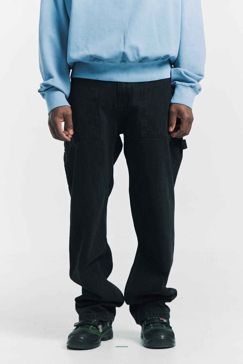 MPa PAINTER DENIM PANTS (BLACK)