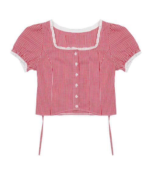 퍼프 레이스 베이비 블라우스