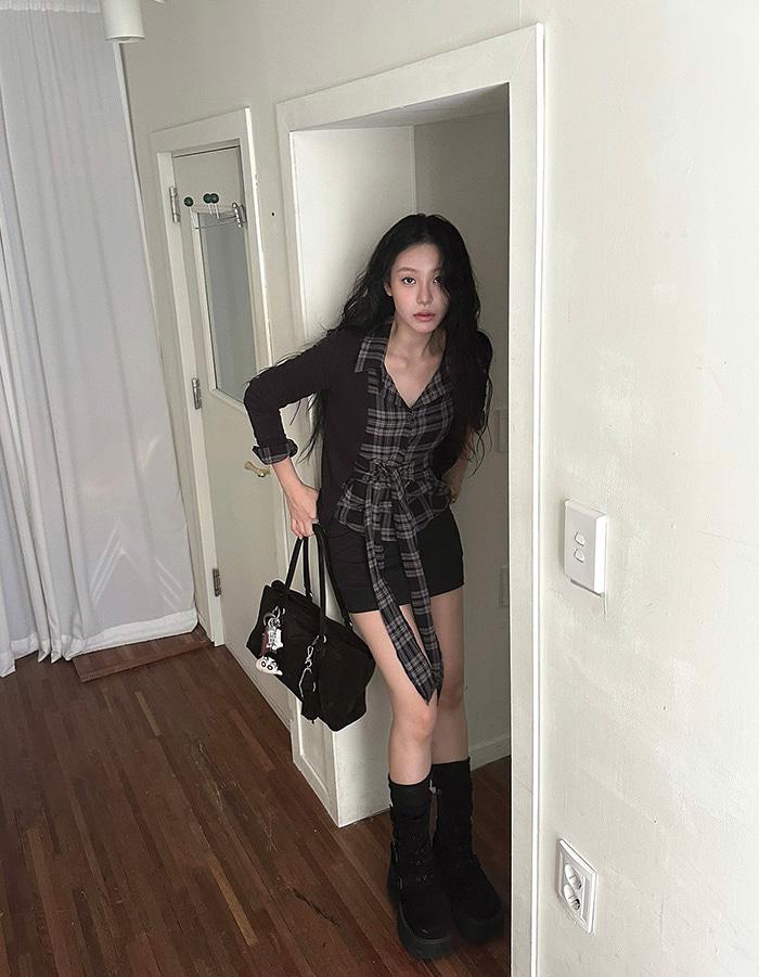 래쉬 체크 셔츠
