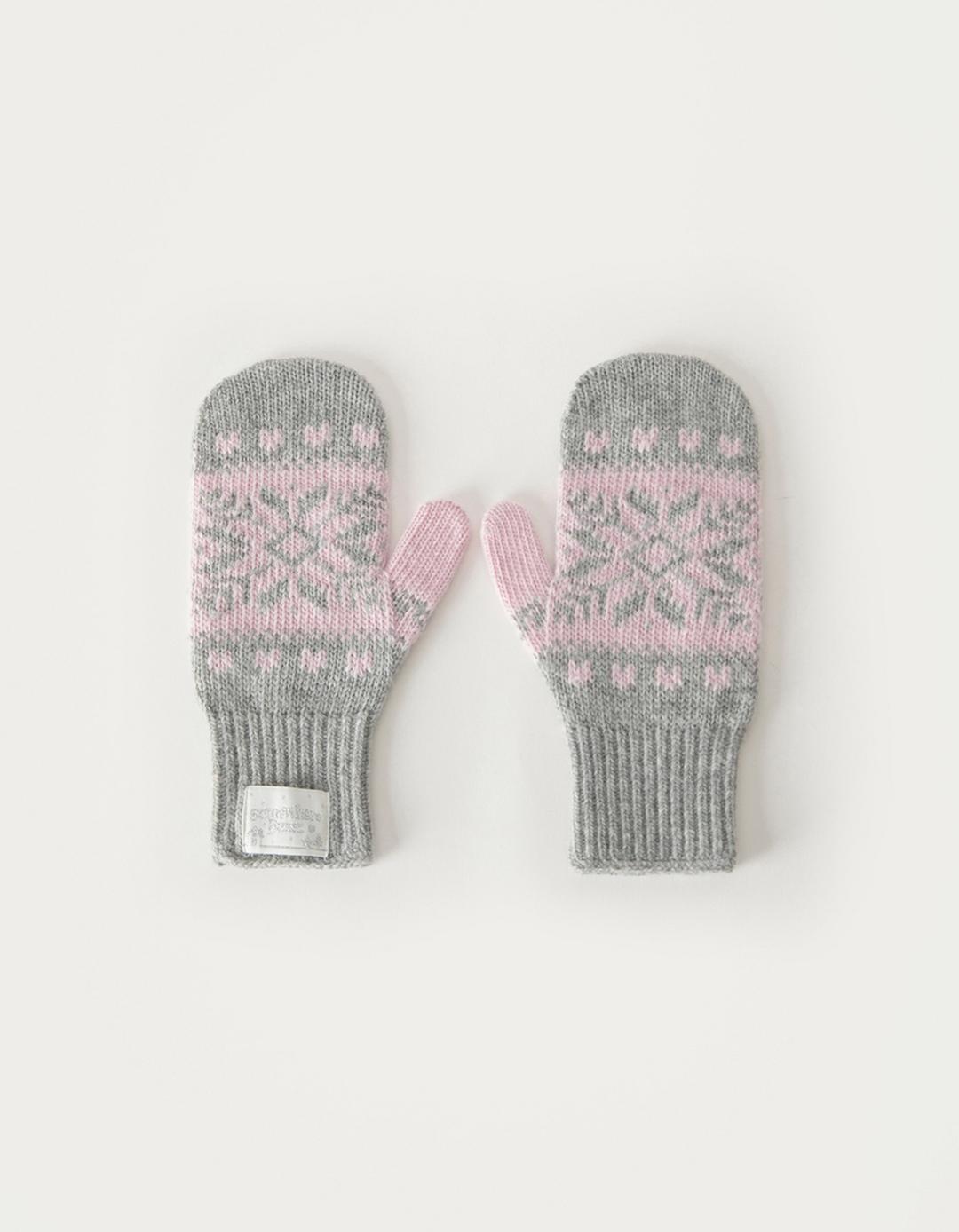 Snow Cashmere Gloves - Grey