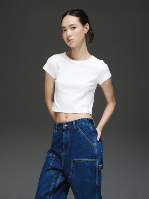 G CREW NECK TEE (WHITE)