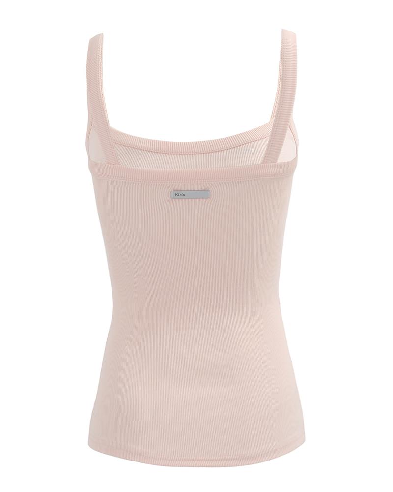 111 ESSENTIAL SLEEVELESS TOP (PEACH FUZZ)