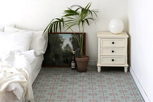 먼지없는 워셔블 빈티지 세이지 사계절 단모 거실 러그- 3size