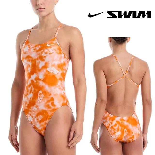 나이키 컷아웃 워터 타이다이 실내 수영복 브라이트 세라믹 NESSF016