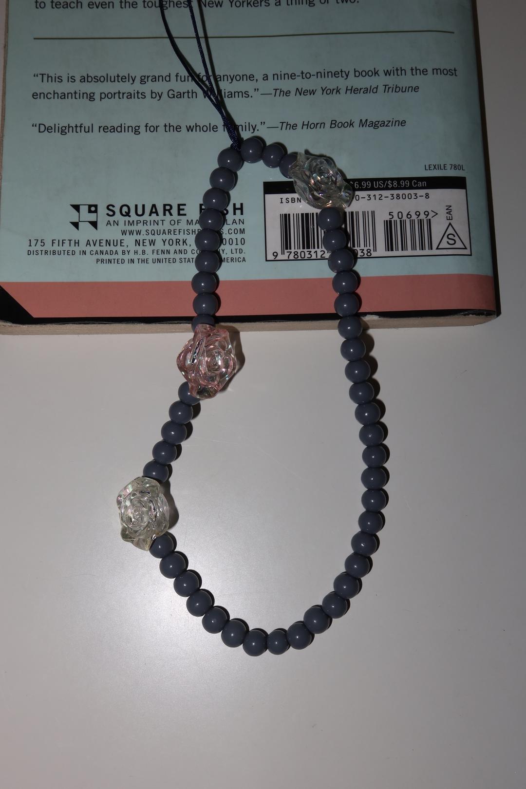 Blue rose strap