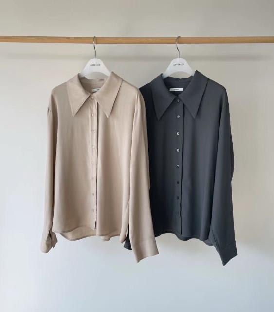 1장 30%sale  에이미그레이스 amygrace 울 카라 셔츠 2color