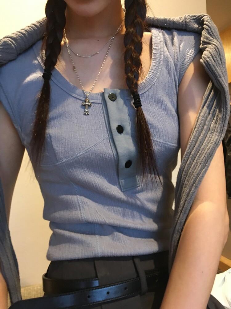 오솔 TIP SLEEVELESS (4COLOR)