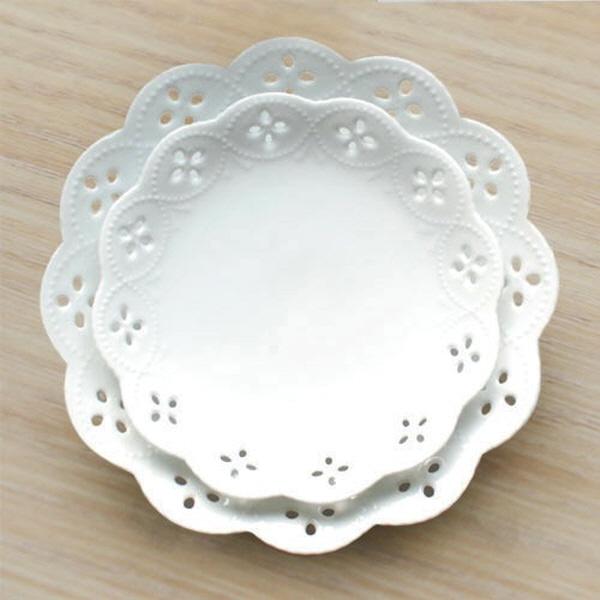 (일본) 이자와 리본레이스 플레이트 접시 (소 19.2cm)