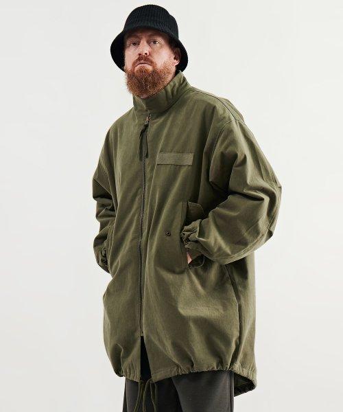 SA 피치 m65 피쉬테일 오버핏 야상 자켓_카키