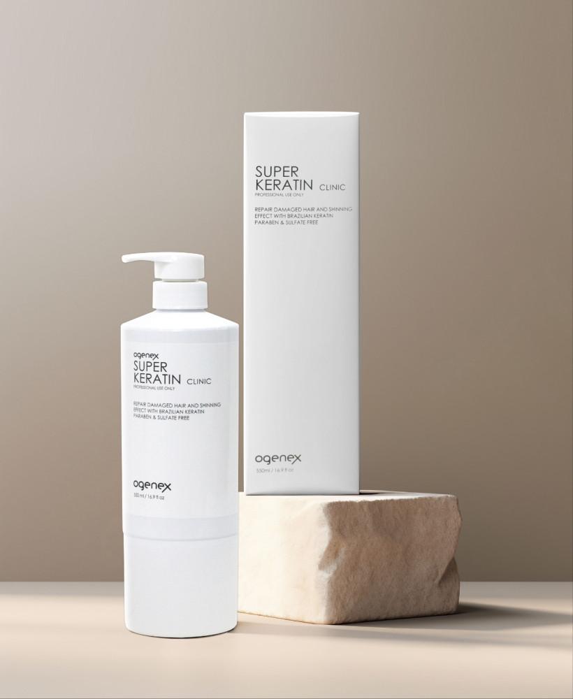 오제닉스 슈퍼케라틴 미용실 탄머리복구매직 헤어클리닉 550ml/상한머리복구 신데렐라