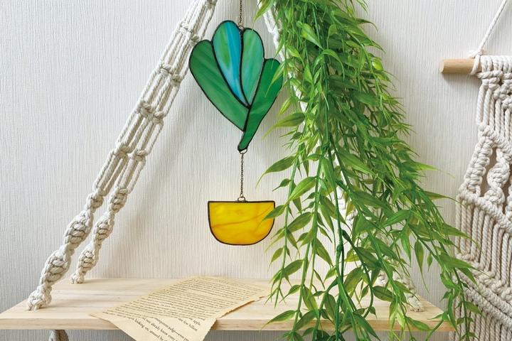 스테인드글라스 가끔은, 초록2  썬캐쳐 풍경