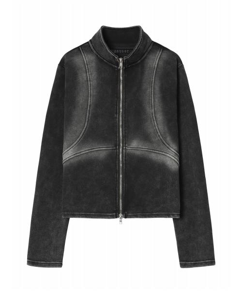 피그먼트 워싱 바이커 저지 집업 (TW4CD029L0)