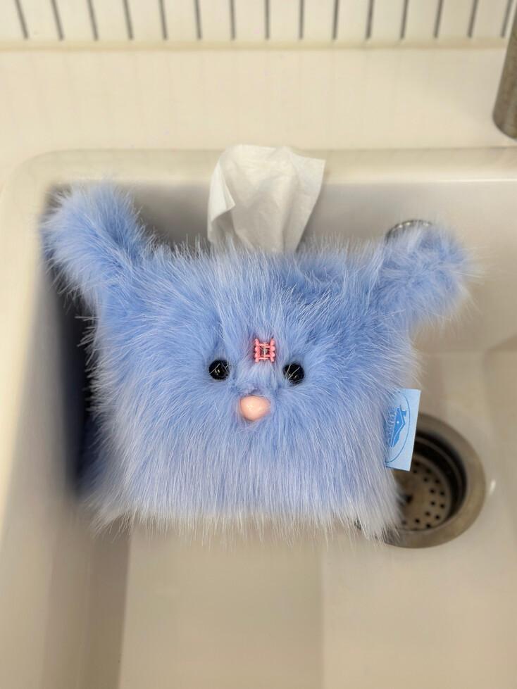 Shy PeePee Tissue Case (Sky Blue)