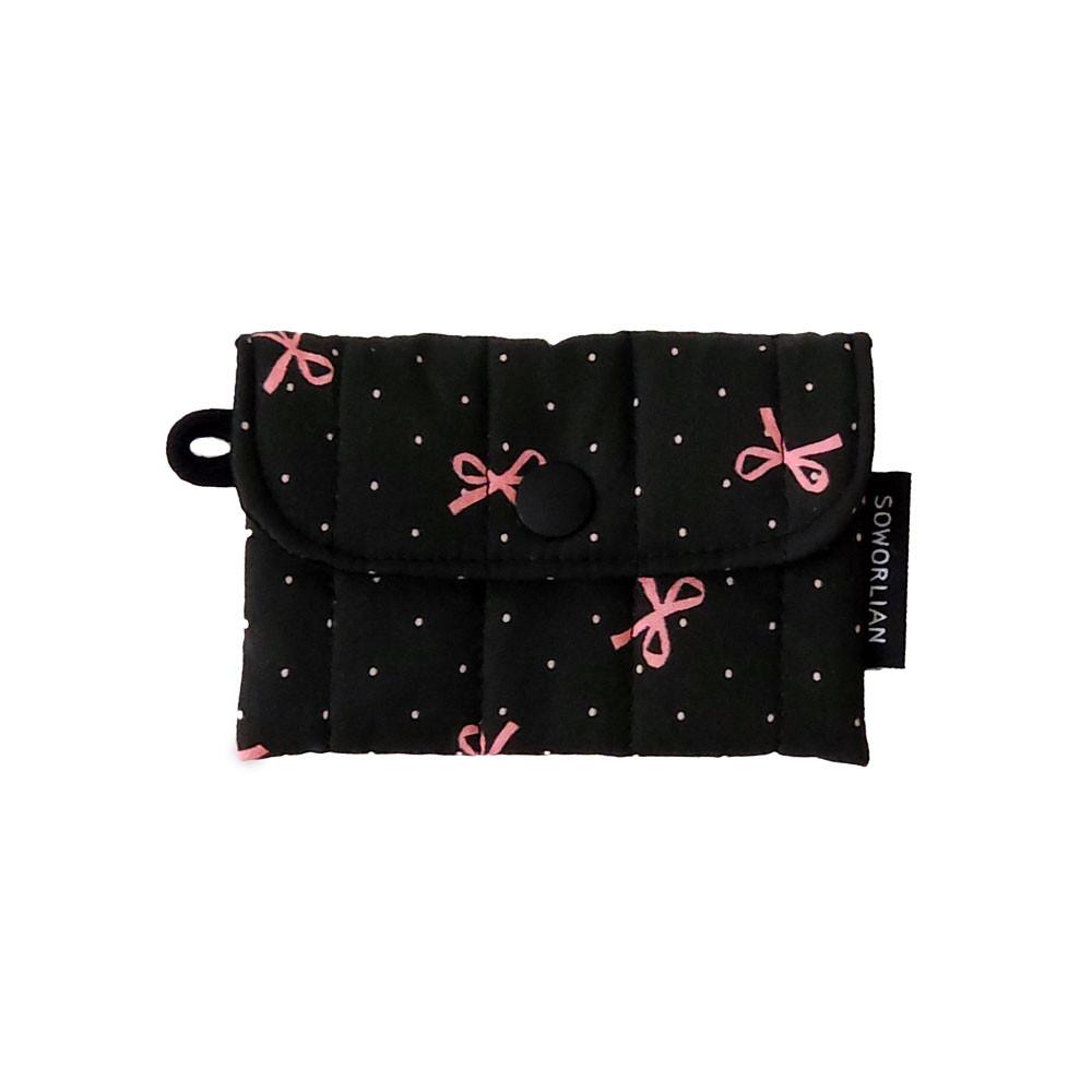 [소월리안] 카드지갑_리본도트