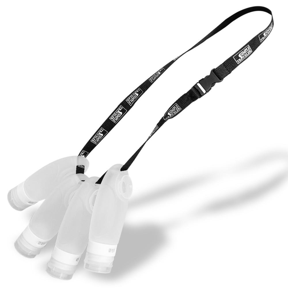 심플트레블러 여행용 헬스장 수영장 휴대용 세면도구 실리콘공병 60ml 4P