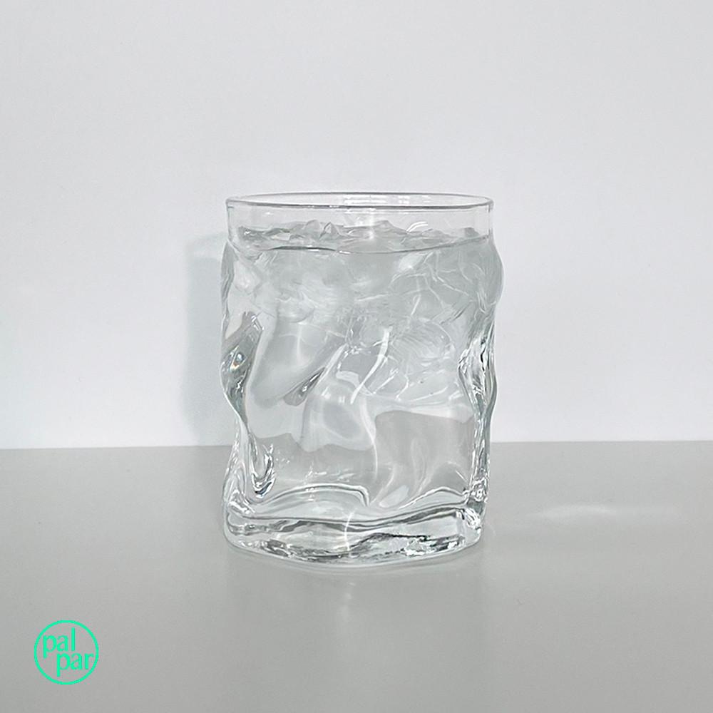 [palpar]웨이브 글라스 하이볼 맥주 온더락 위스키 꼬냑잔 아이스 커피 유리잔 컵