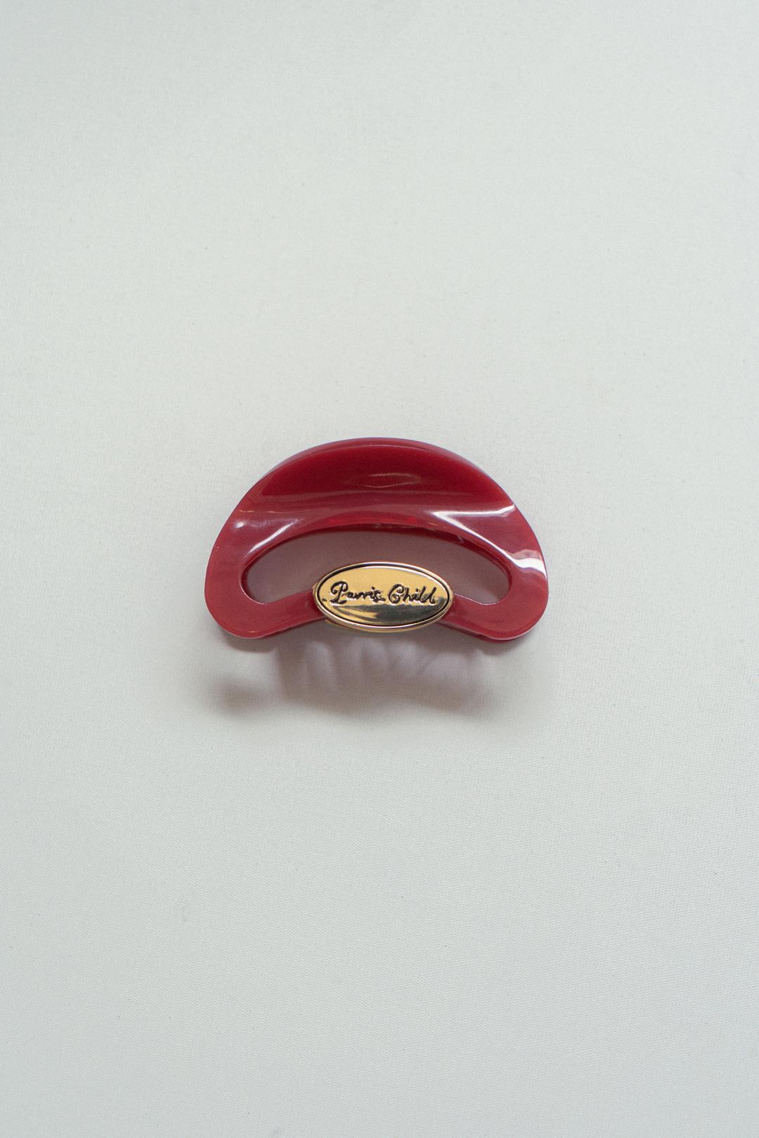 [Preorder27%] Half Moon Hair Clip (Chilli)