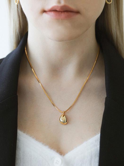 water drop point chain necklace N041